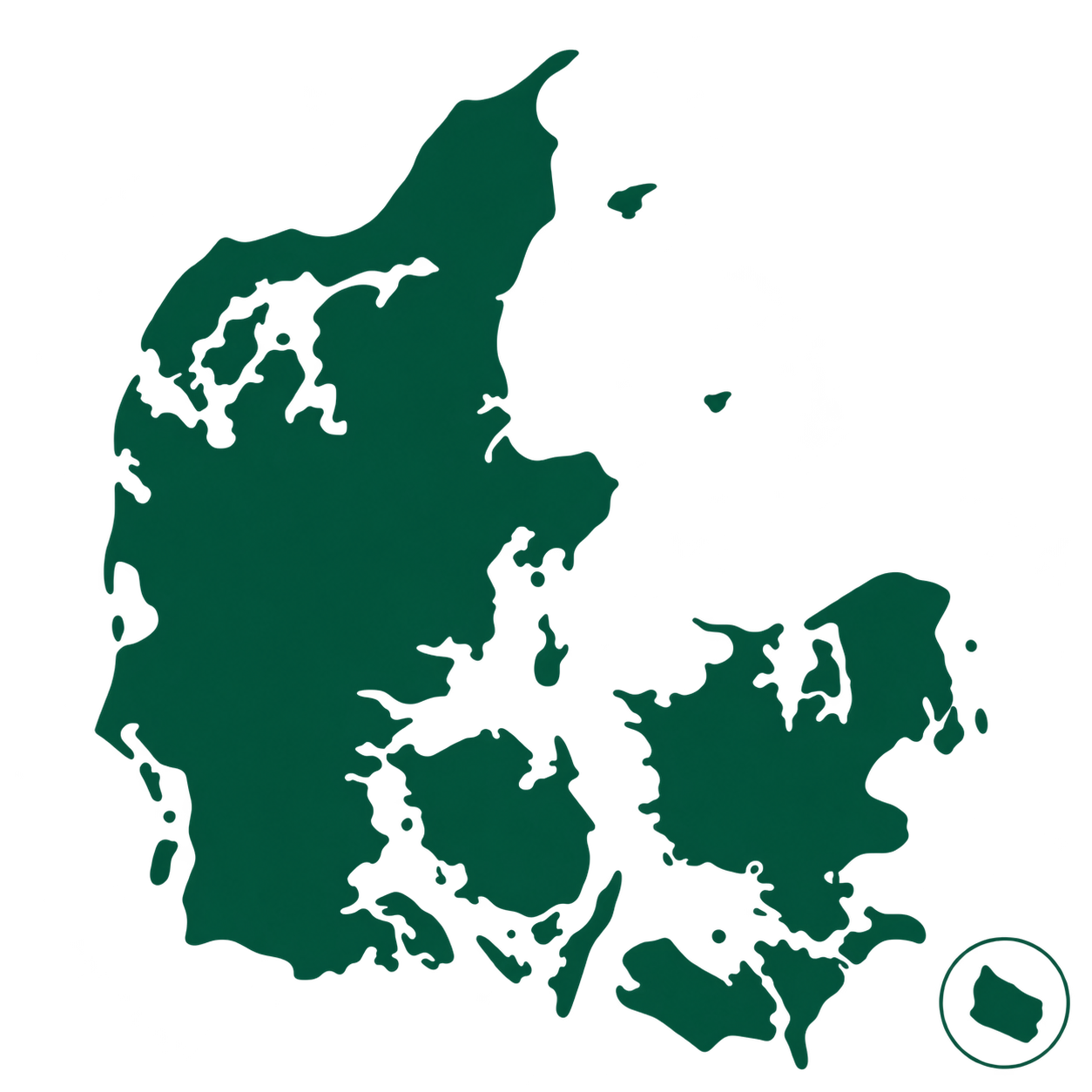 Kort over Danmark